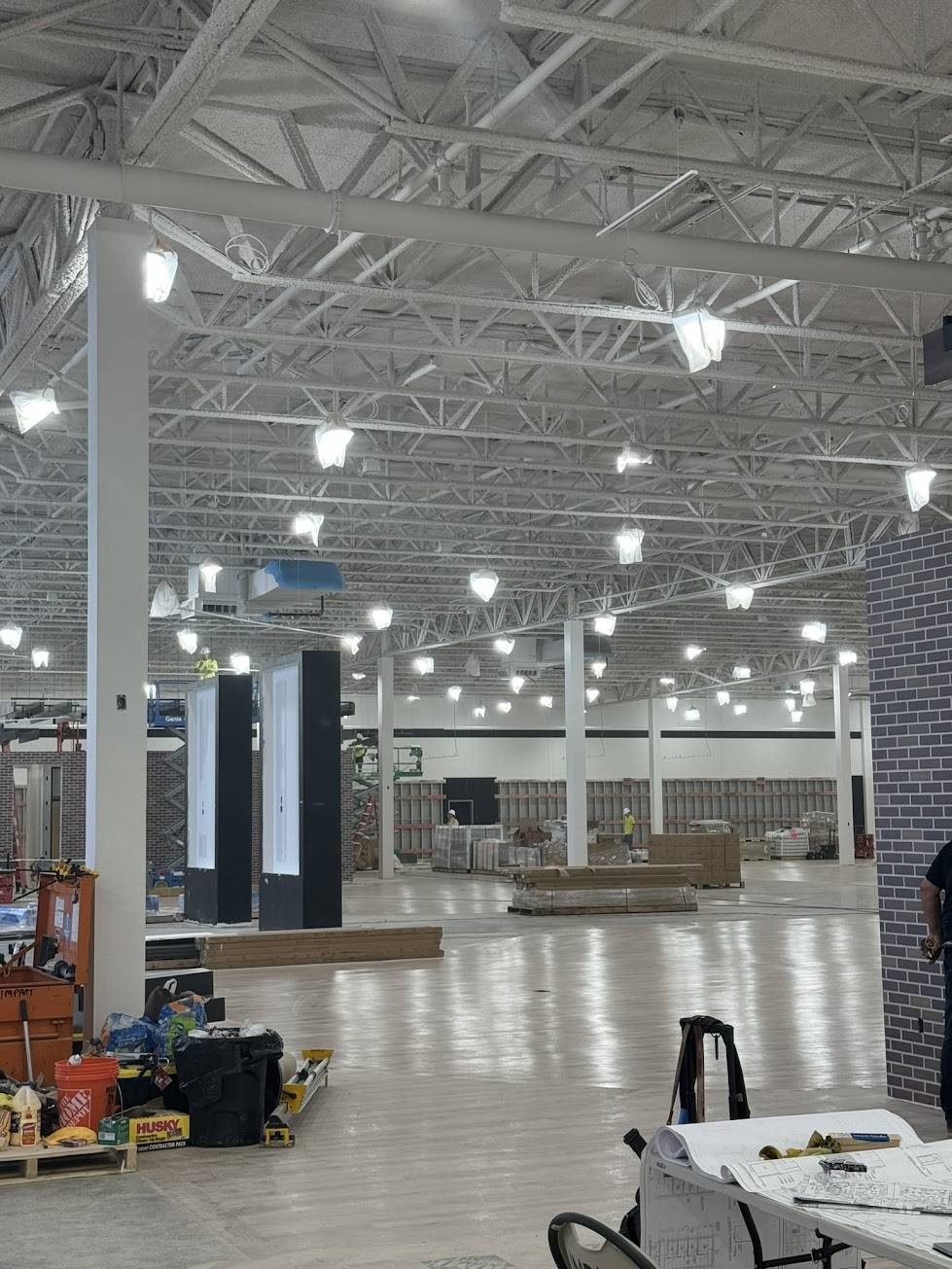 intumescent fireproofing at Dick's Sporting Goods Tulsa Oklahoma